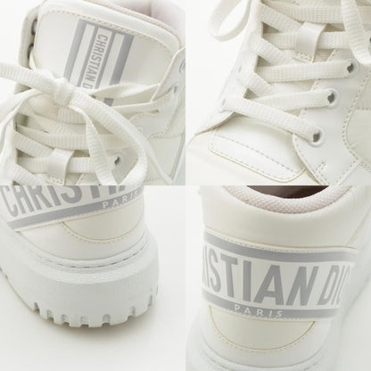 Dior High Cut Sneakers Shoes D-player White — view 8