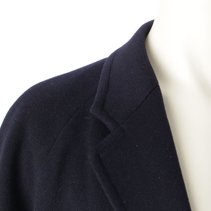 Loro Piana Supreme Wool Over Chess Star Coat Navy — view 8