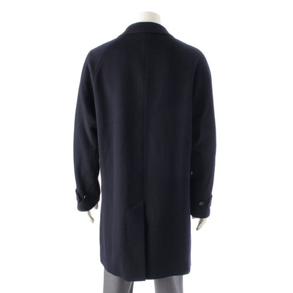 Loro Piana Supreme Wool Over Chess Star Coat Navy — view 4
