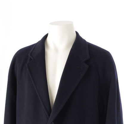 Loro Piana Supreme Wool Over Chess Star Coat Navy — view 5