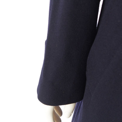 Loro Piana Supreme Wool Over Chess Star Coat Navy — view 6