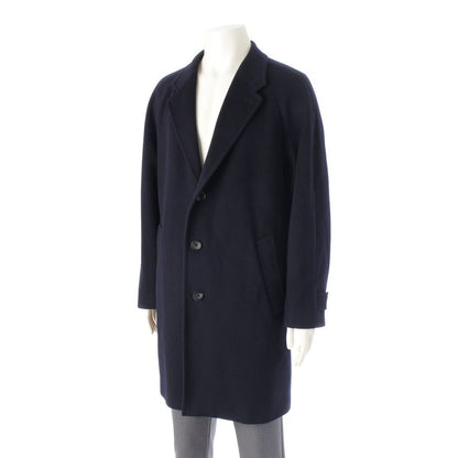 Loro Piana Supreme Wool Over Chess Star Coat Navy — view 2