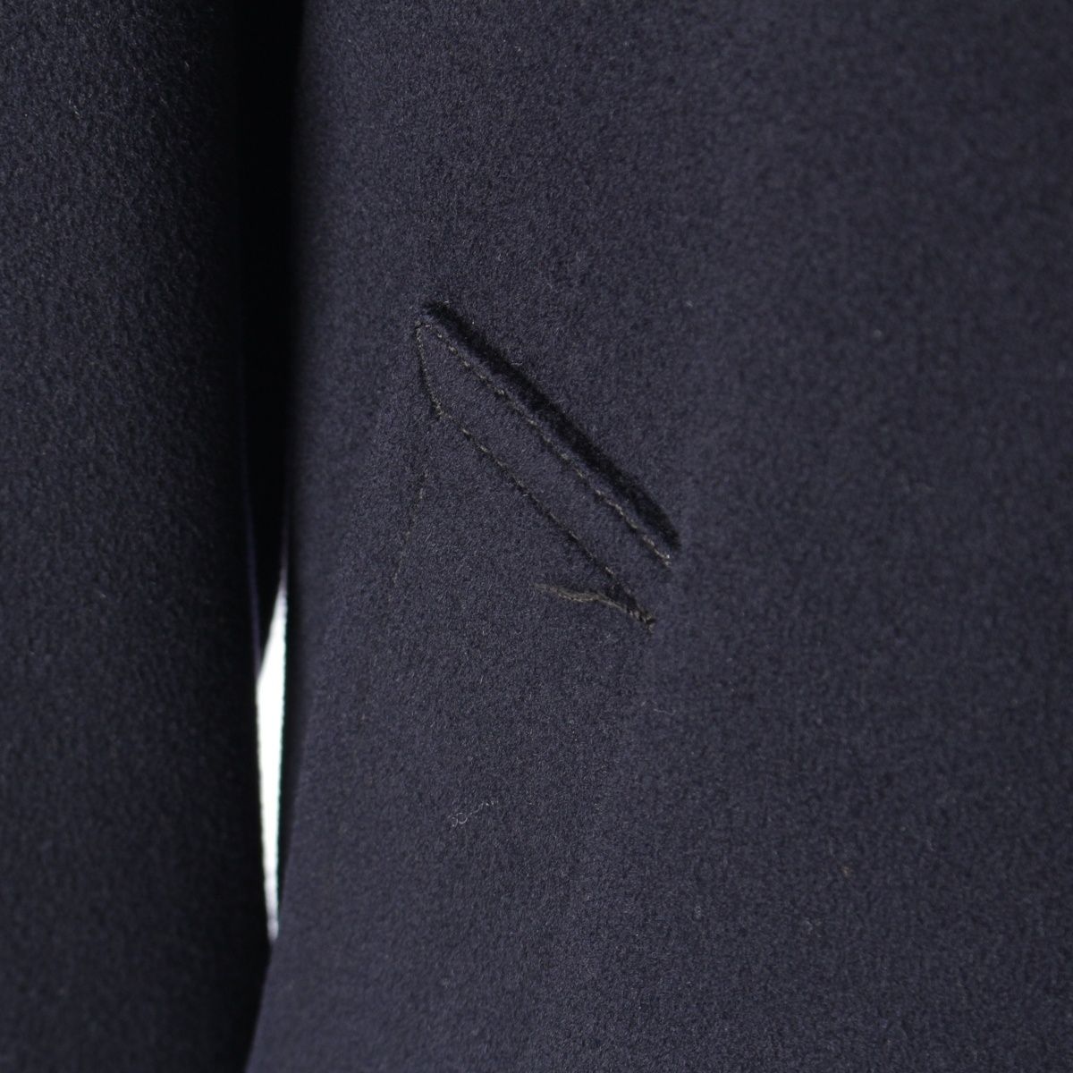 Loro Piana Supreme Wool Over Chess Star Coat Navy — view 9