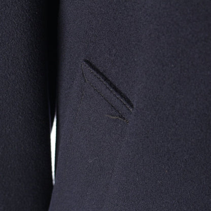 Loro Piana Supreme Wool Over Chess Star Coat Navy — view 9