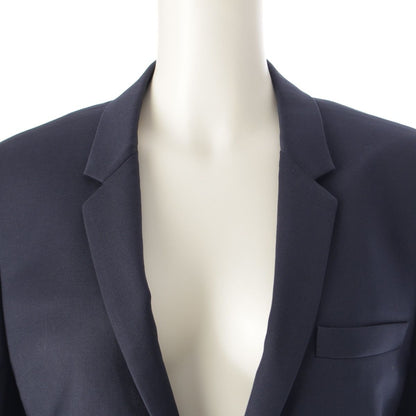 Dior Wool Cupro Single Tailored Jacket Top Navy 46 — view 5