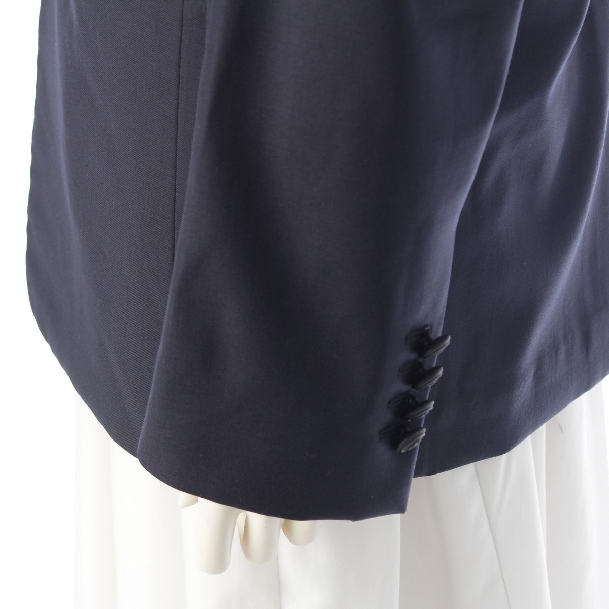 Dior Wool Cupro Single Tailored Jacket Top Navy 46 — view 7