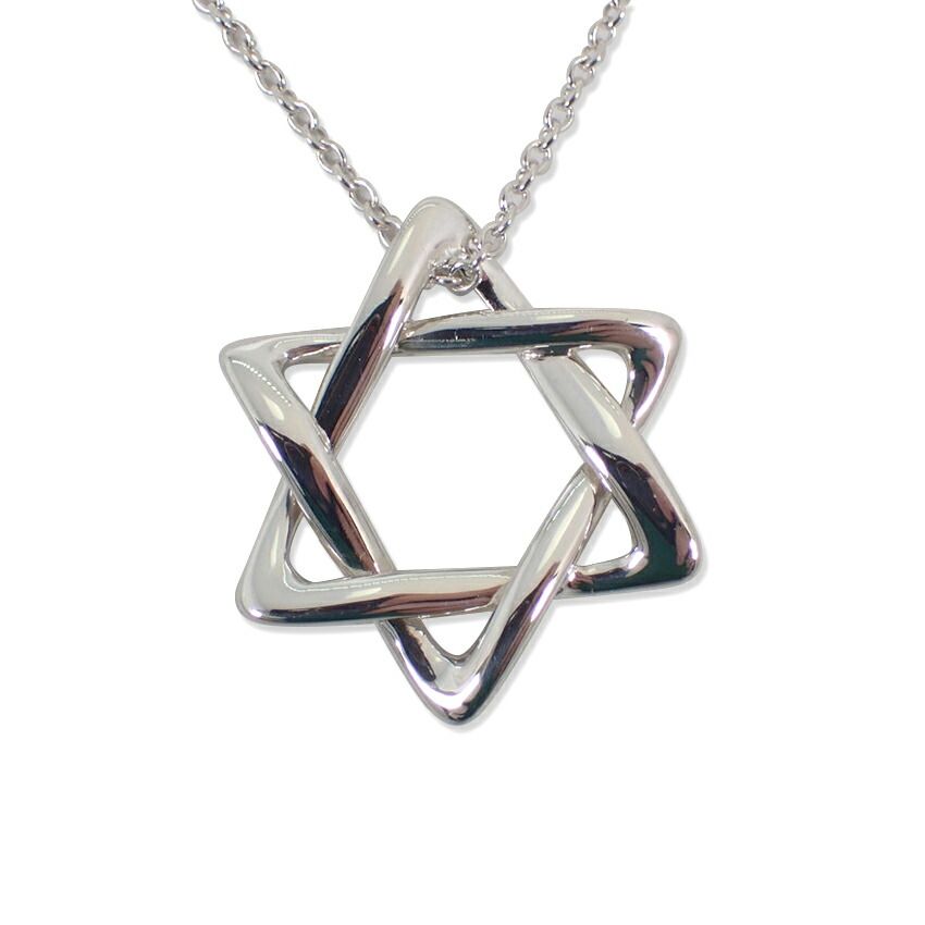 Tiffany & Co 925 Star of David Pendant Necklace