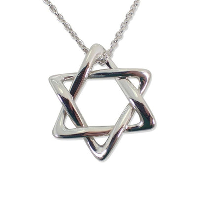 Tiffany & Co 925 Star of David Pendant Necklace