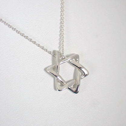 Tiffany & Co 925 Star of David Pendant Necklace — view 3