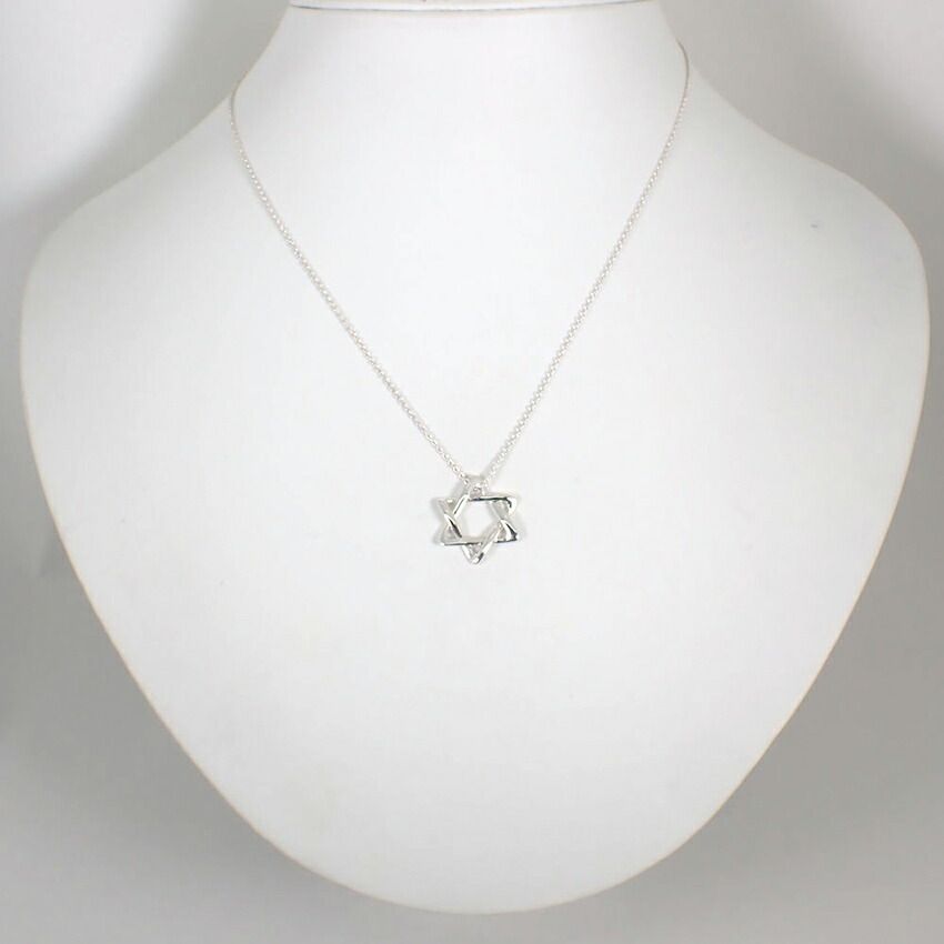 Tiffany & Co 925 Star of David Pendant Necklace — view 2