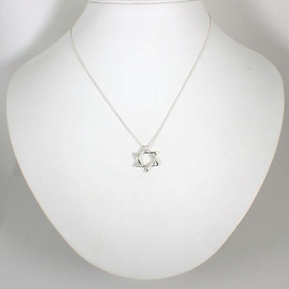 Tiffany & Co 925 Star of David Pendant Necklace — view 2