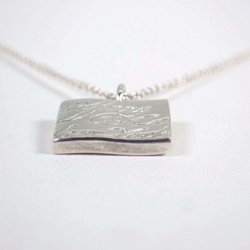 Tiffany & Co 925 Notes Square Pendant Necklace — view 4
