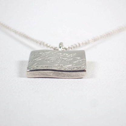 Tiffany & Co 925 Notes Square Pendant Necklace — view 4