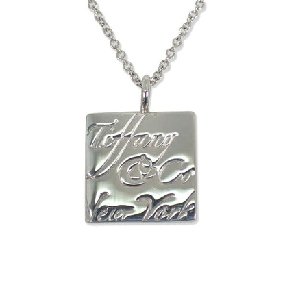 Tiffany & Co 925 Notes Square Pendant Necklace