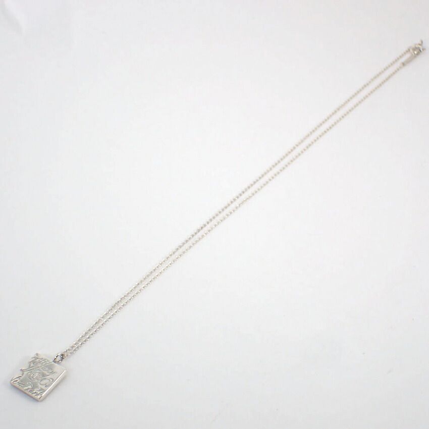 Tiffany & Co 925 Notes Square Pendant Necklace — view 5