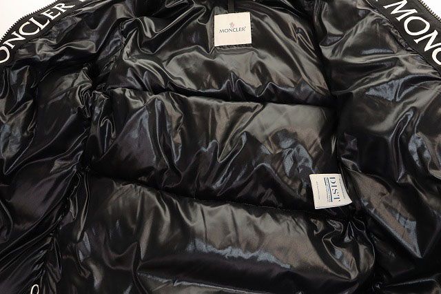 Moncler Montcla Black 1 Down Jacket Logo Hoodie — view 7