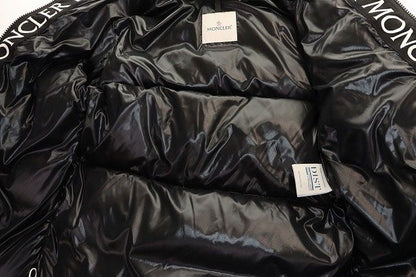 Moncler Montcla Black 1 Down Jacket Logo Hoodie — view 7