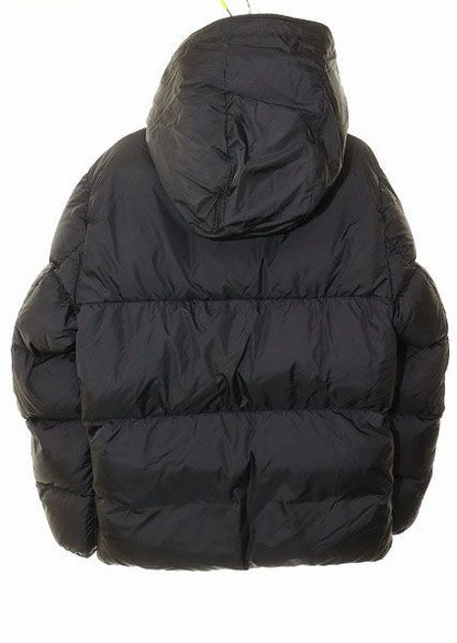 Moncler Montcla Black 1 Down Jacket Logo Hoodie — view 2