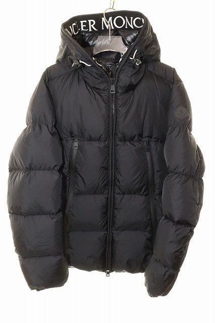 Moncler Montcla Black 1 Down Jacket Logo Hoodie