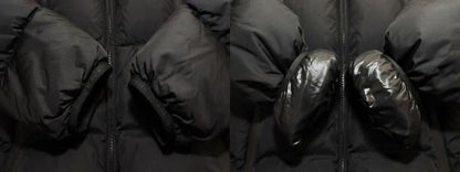Moncler Montcla Black 1 Down Jacket Logo Hoodie — view 4
