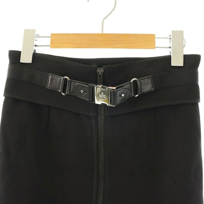 Gucci Tight Skirt Front Zip 40 Black ES — view 3