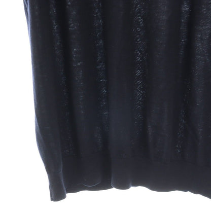 Prada Summer Knit Sweater Short Sleeve Wool 52 Dark Navy ES — view 4