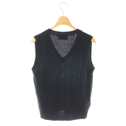 Prada Vest Knit Cashmere Blend 38 Black ES — view 2