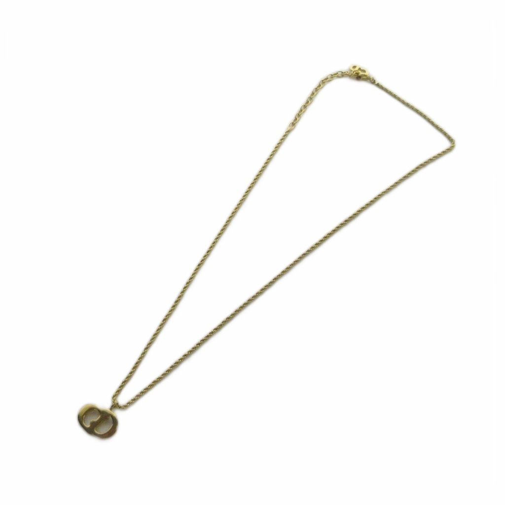 Dior Necklace Pendant Logo Gold — view 4