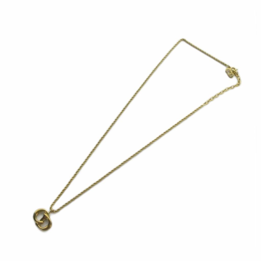 Dior Necklace Pendant Logo Gold — view 3