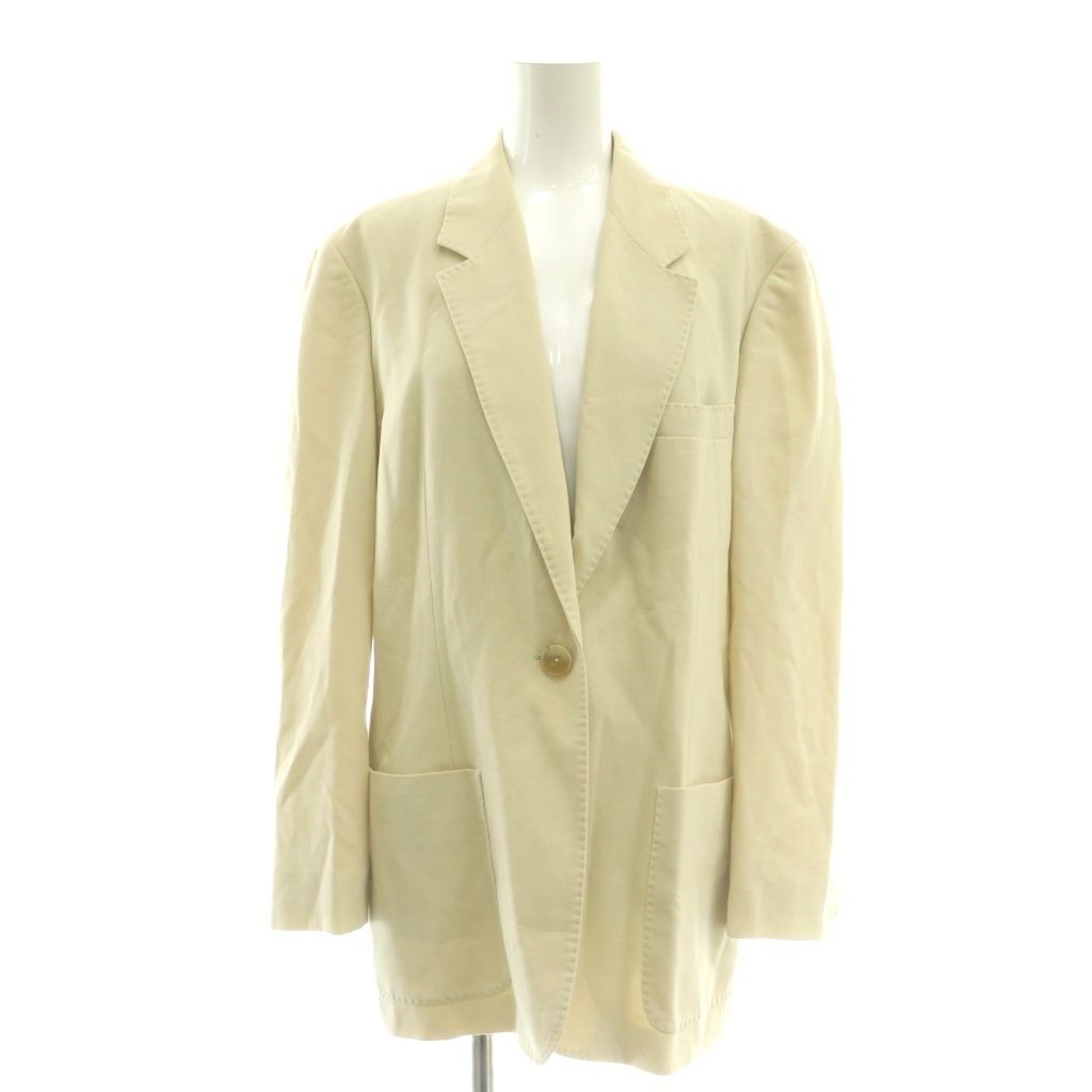 Max Mara White Tag Jacket & Skirt Set Tailored Tight 44 Light Beige CX — view 2