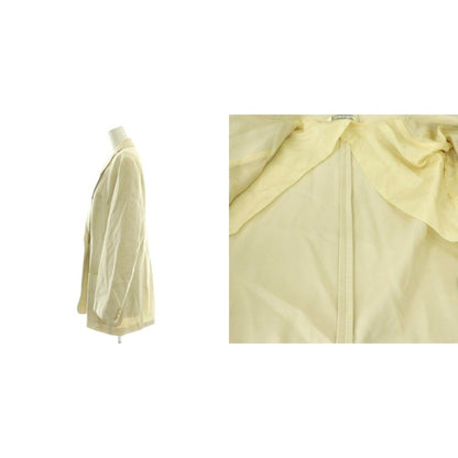 Max Mara White Tag Jacket & Skirt Set Tailored Tight 44 Light Beige CX — view 6