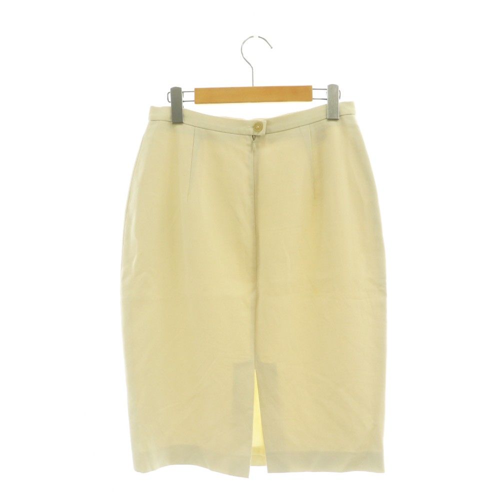 Max Mara White Tag Jacket & Skirt Set Tailored Tight 44 Light Beige CX — view 5