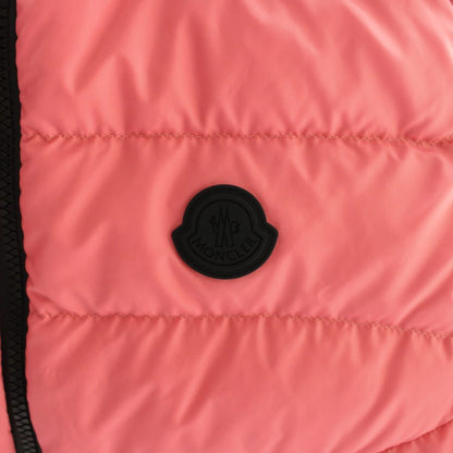 Moncler Nuviera Vest Nubiera Down Jacket Zip Up Logo Bicolor 1 Pink Black CX — view 6