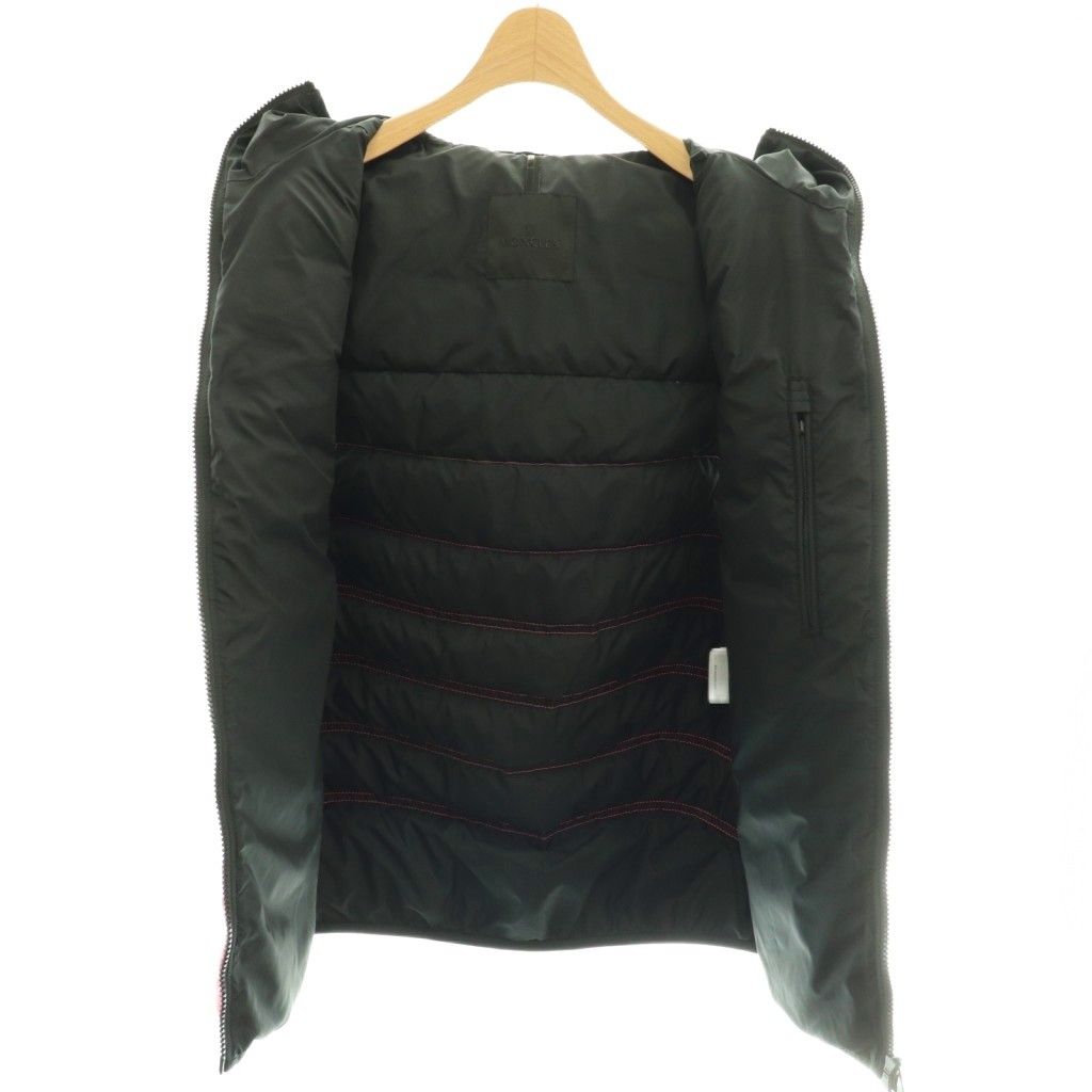 Moncler Nuviera Vest Nubiera Down Jacket Zip Up Logo Bicolor 1 Pink Black CX — view 7