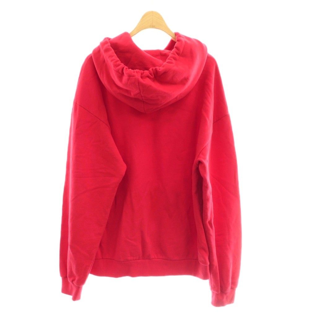 Celine Hoodie Sweatshirt Logo M Red CX AD — view 2