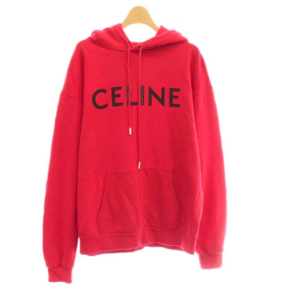 Celine Hoodie Sweatshirt Logo M Red CX AD