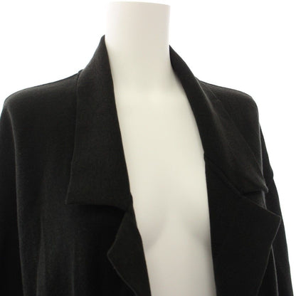 Chanel Knit Cardigan Topper Short Sleeve CC Logo Button Black Beige YT — view 5
