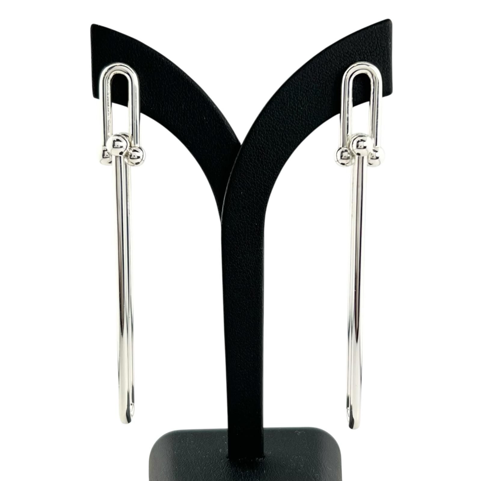 Tiffany & Co Double Long Link Earrings Silver — view 2
