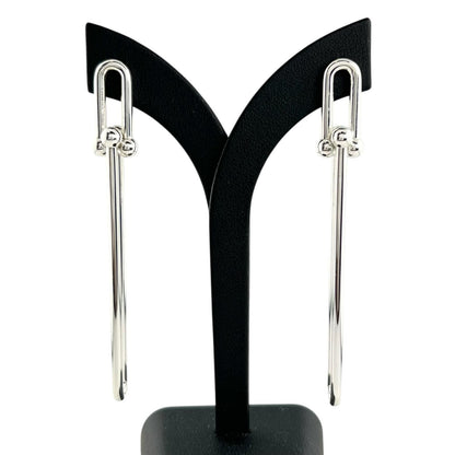 Tiffany & Co Double Long Link Earrings Silver — view 2