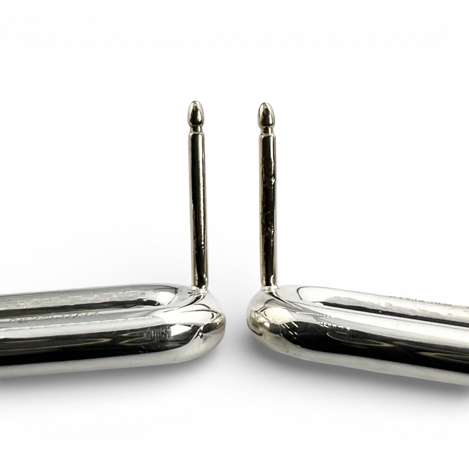 Tiffany & Co Double Long Link Earrings Silver — view 7