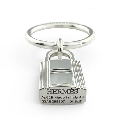 Hermes Amulet Cadena Ring Silver