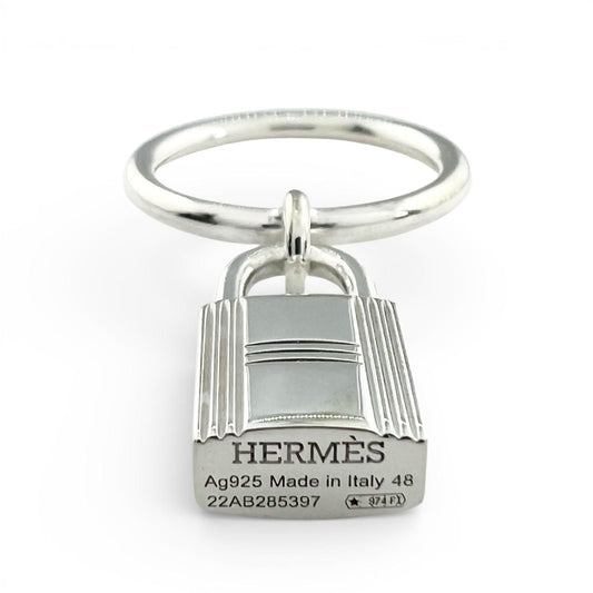 Hermes Amulet Cadena Ring Silver