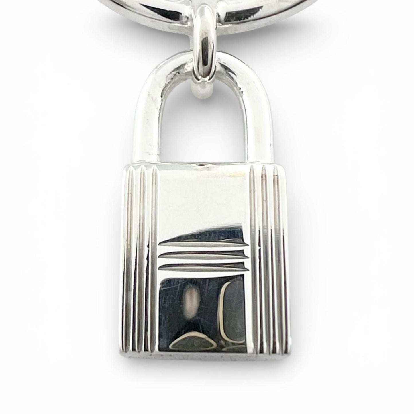 Hermes Amulet Cadena Ring Silver