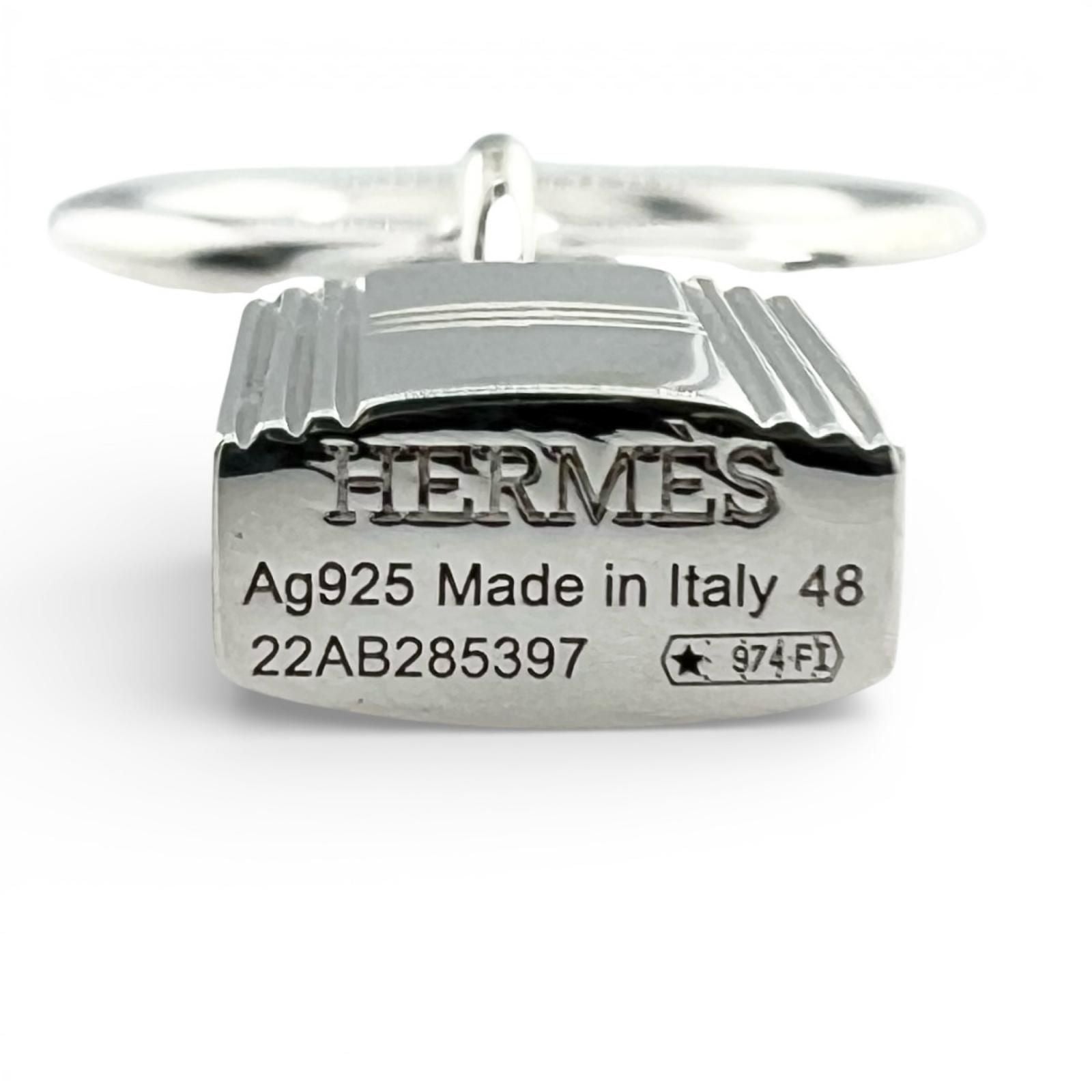 Hermes Amulet Cadena Ring Silver — view 5