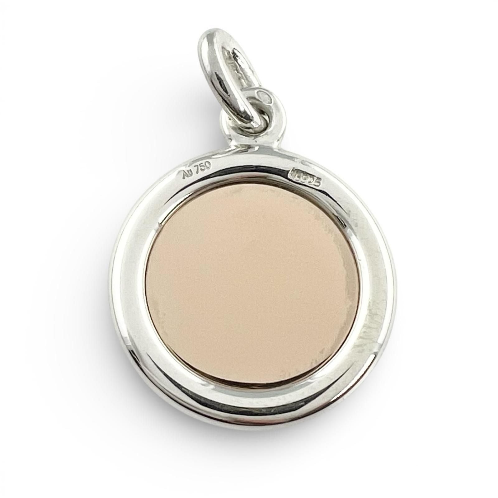 Hermes Series Pendant Necklace Silver Gold — view 2