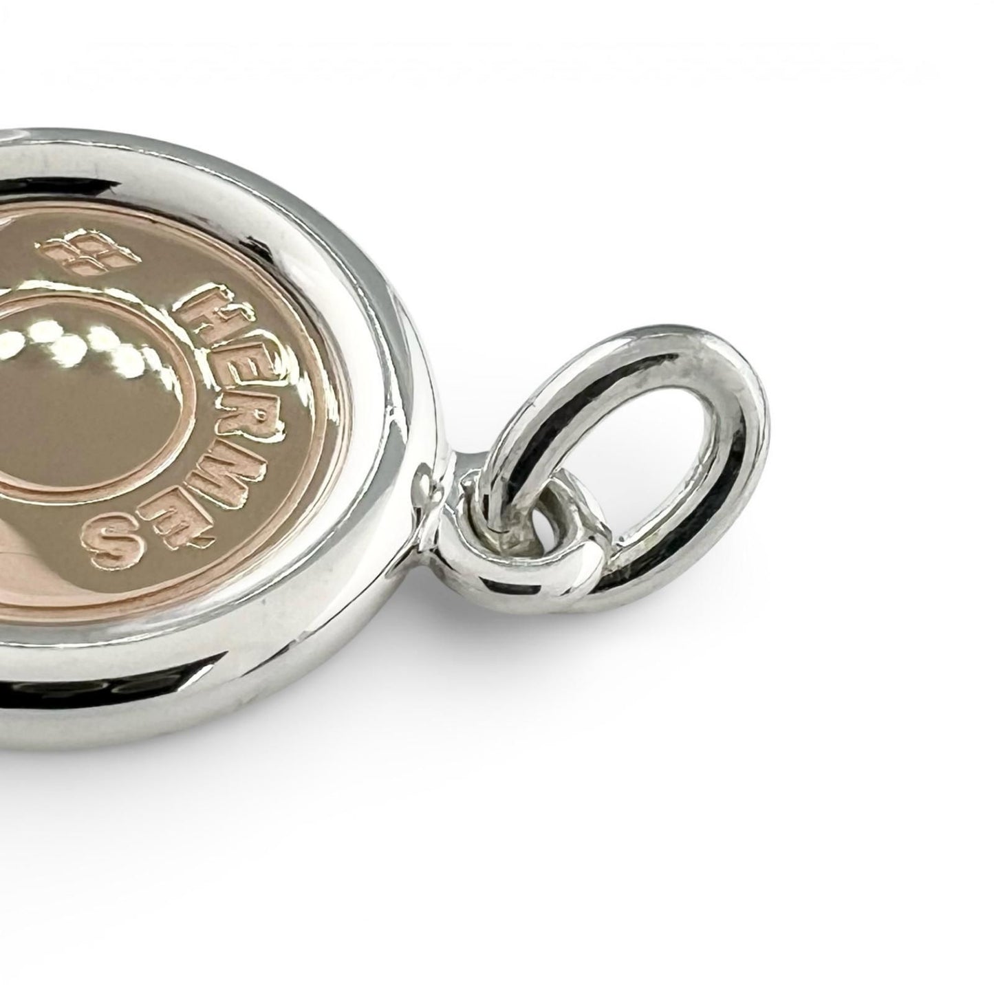 Hermes Series Pendant Necklace Silver Gold — view 5