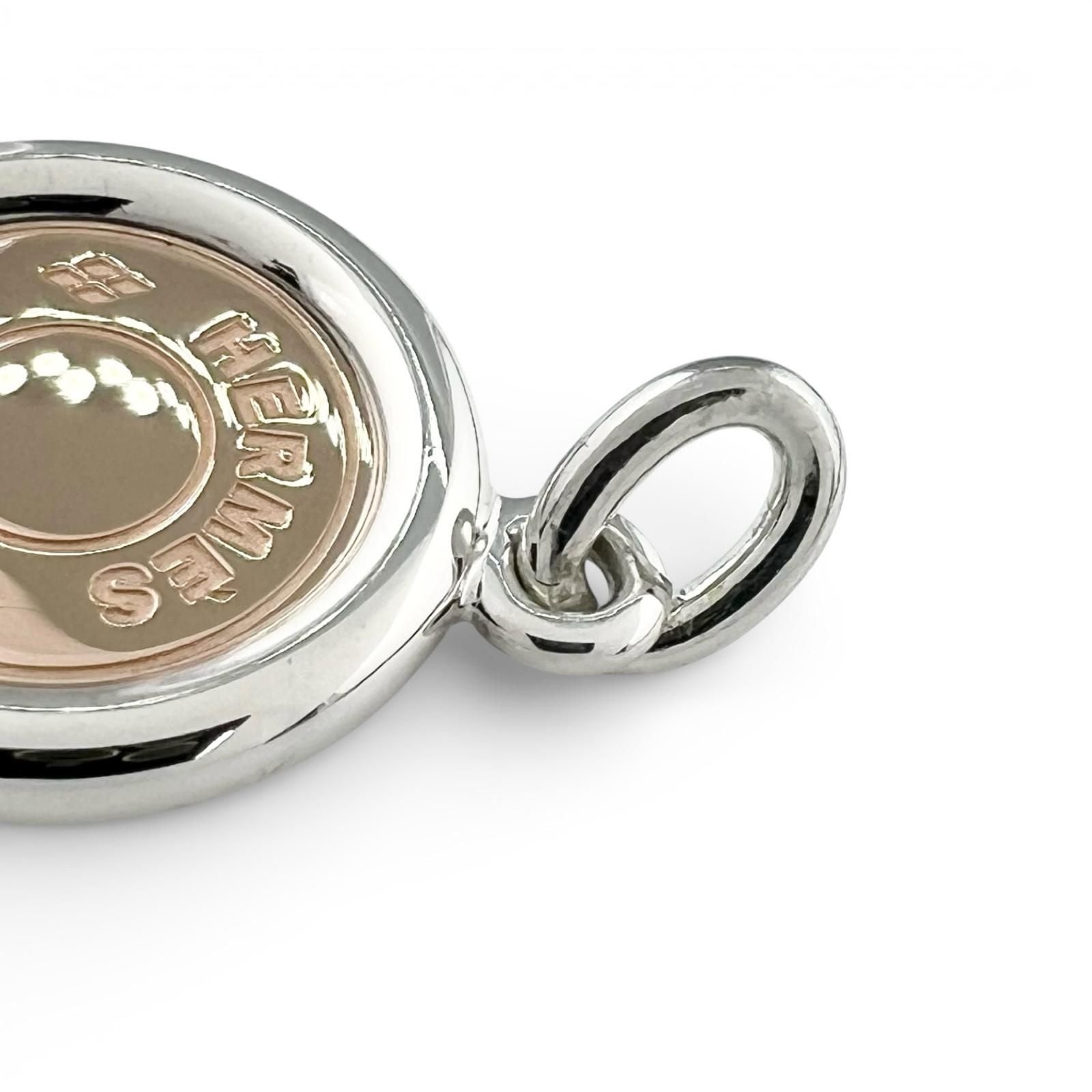 Hermes Series Pendant Necklace Silver Gold — view 5