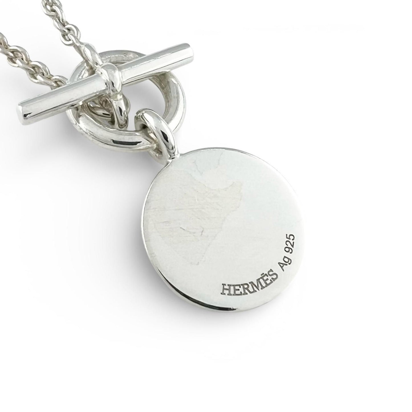 Hermes Amulet Series Exlibris Pendant Necklace 40 cm Silver — view 4