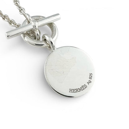 Hermes Amulet Series Exlibris Pendant Necklace 40 cm Silver — view 4