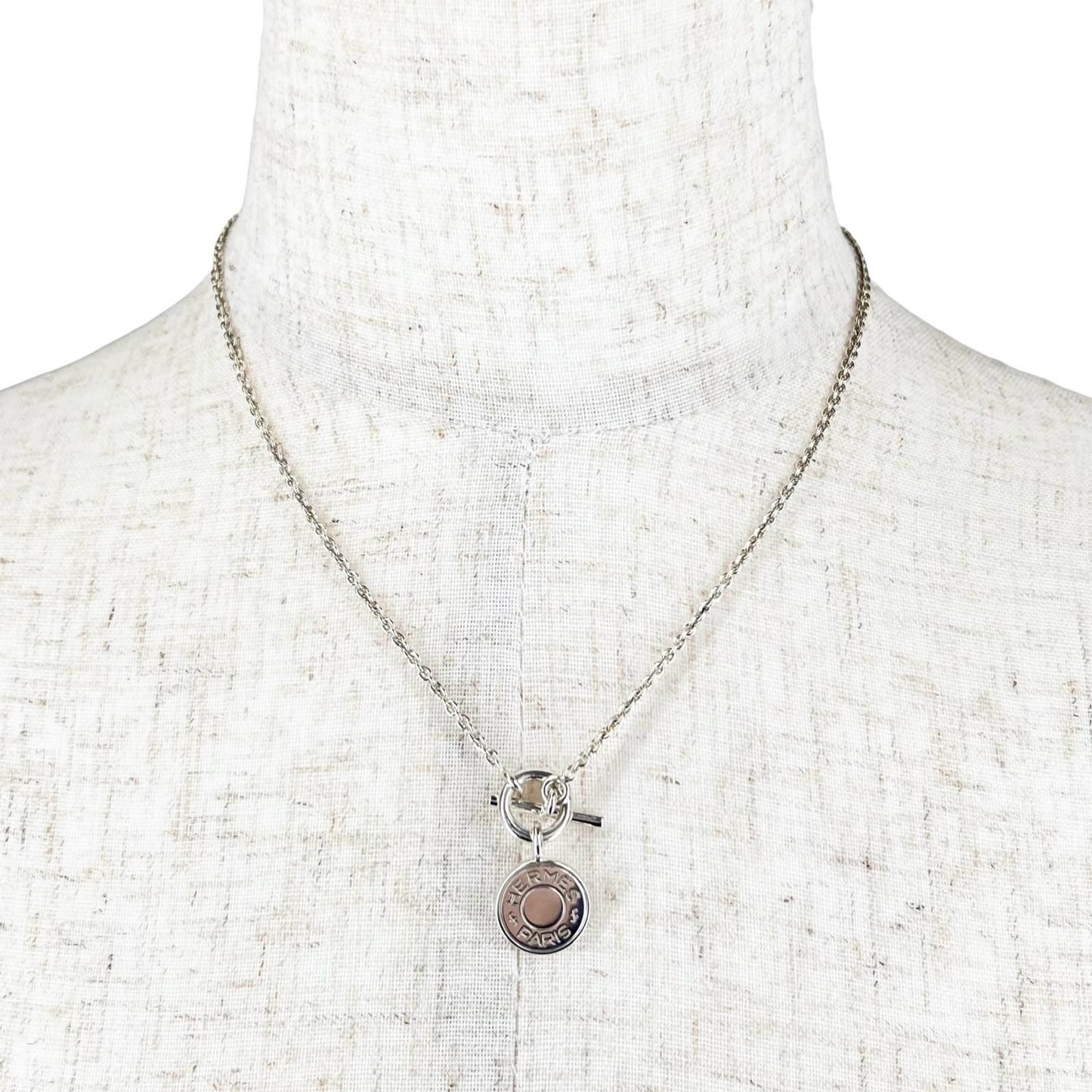 Hermes Amulet Series Exlibris Pendant Necklace 40 cm Silver — view 2